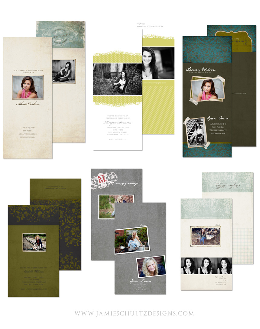 high school senior templates for professional photographers