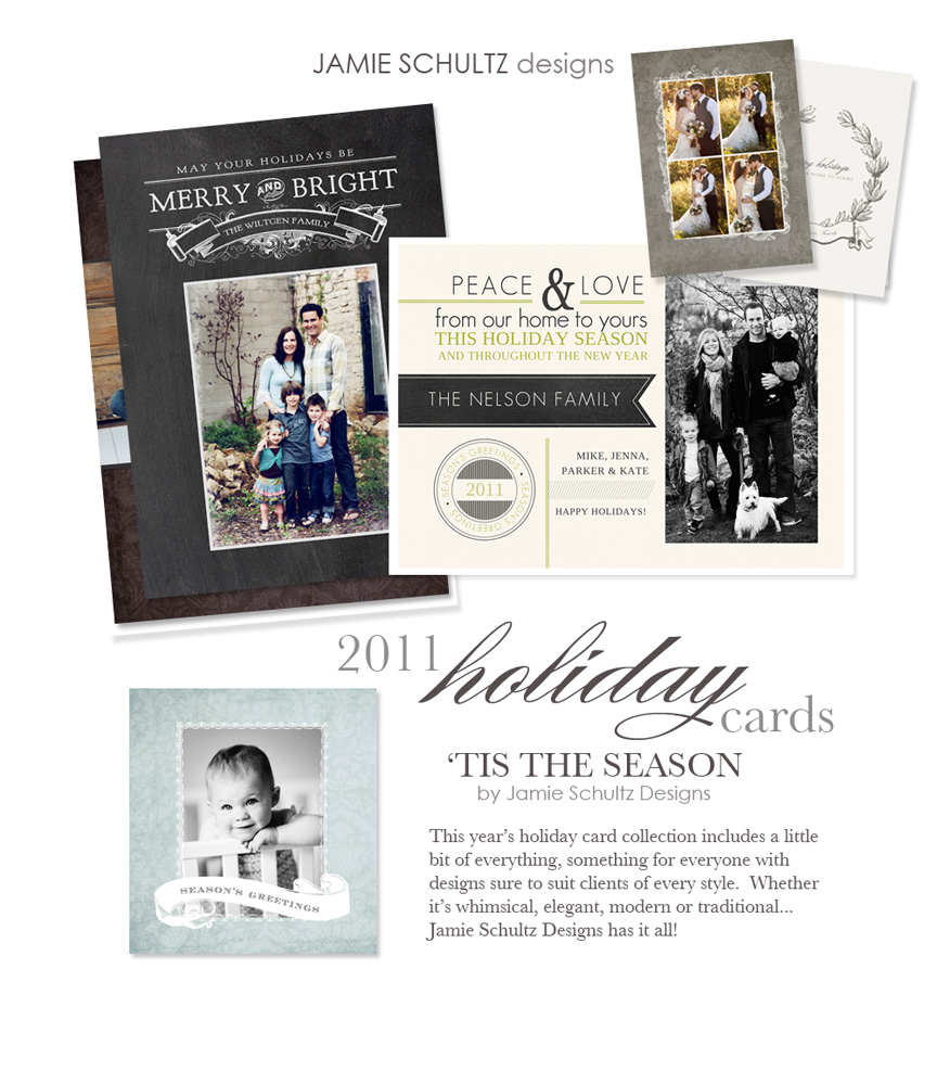 Jamie Schultz Designs Holiday Card Templates