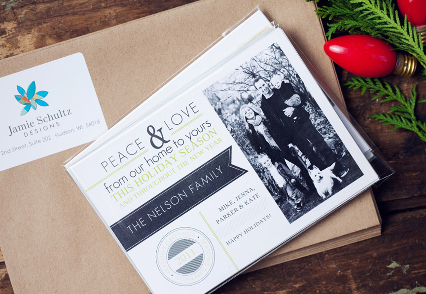 holiday card templates for professional photographers