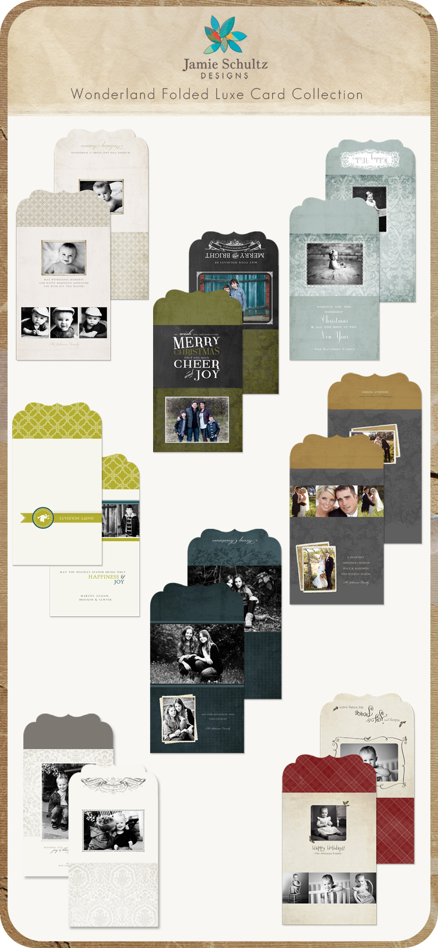 holiday card templates for photographers
