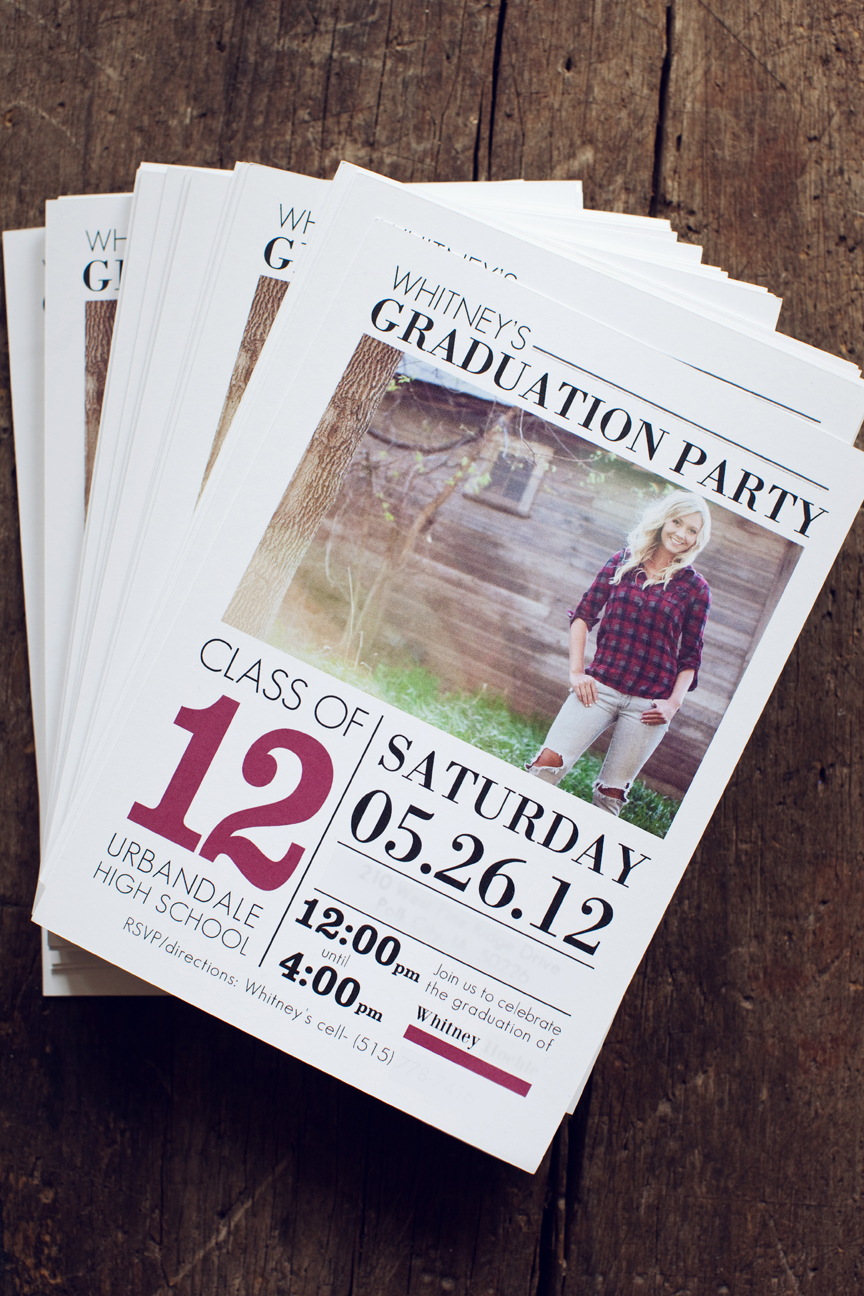 Graduation Announcement Template for professional photographers