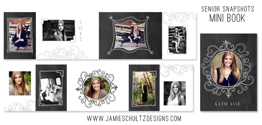 Senior Snapshot Accordion Book from Jamie Schultz Designs