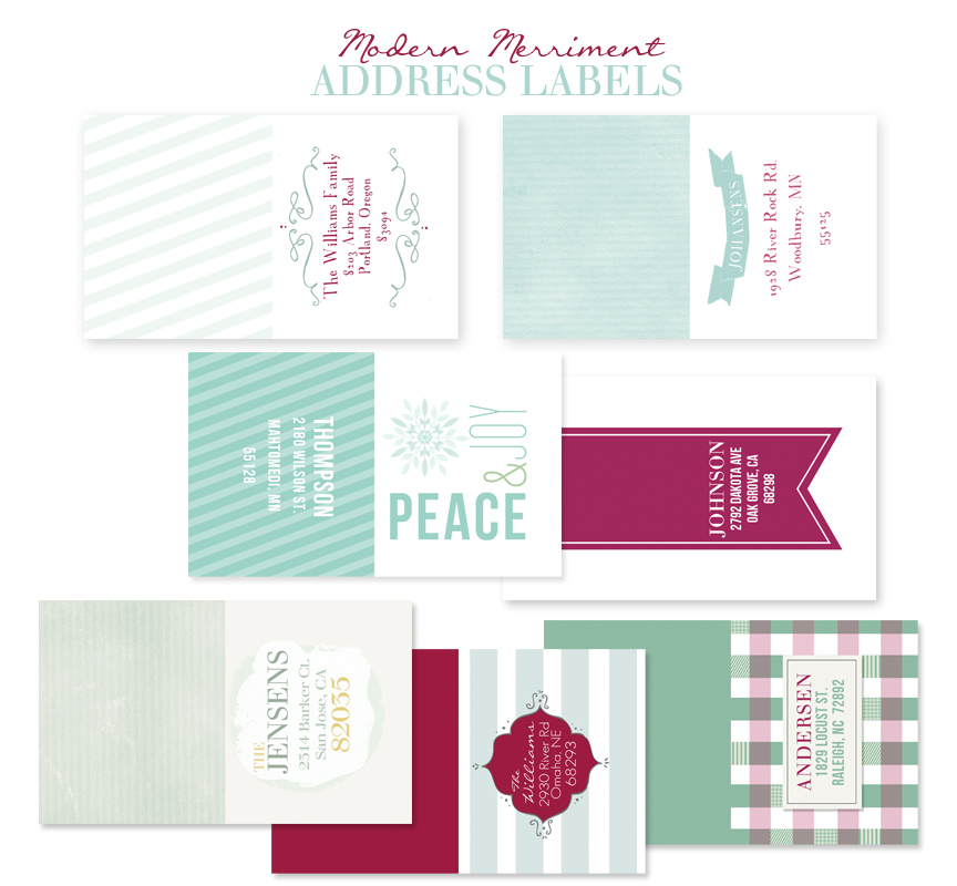 Christmas Card Templates by Jamie Schultz Designs