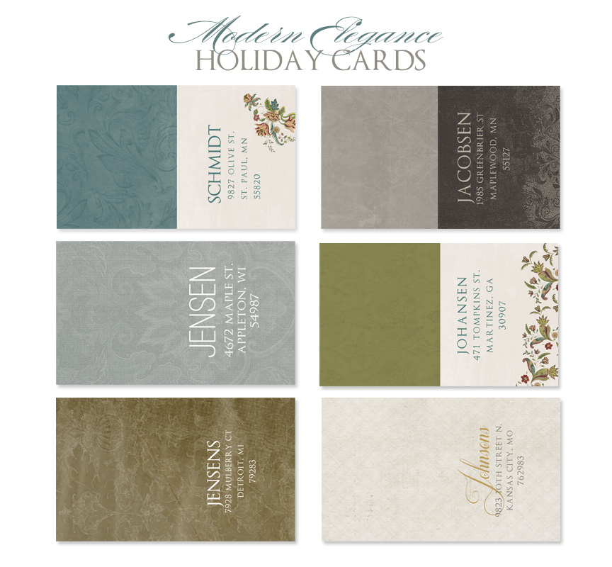 Holiday Card templates by Jamie Schultz Designs