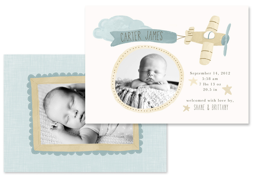 Birth Announcement Template by Jamie Schultz Designs