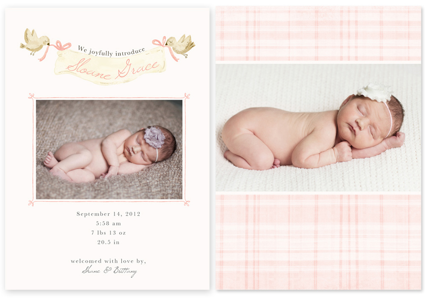 Birth Announcement Template by Jamie Schultz Designs