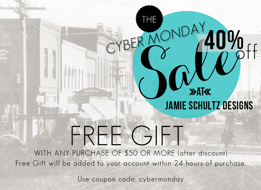 Cyber Monday Sale at Jamie Schultz Designs