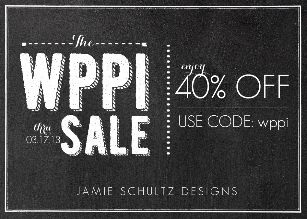 WPPI SALE from Jamie Schultz Designs