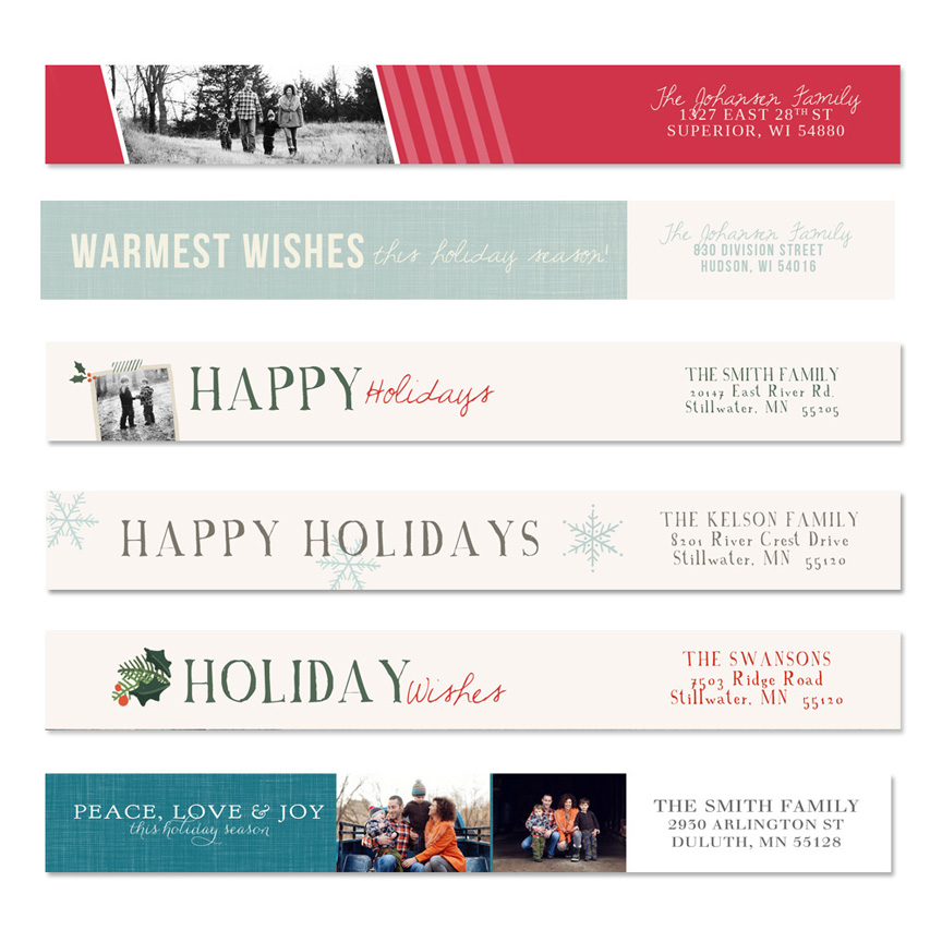 Holiday Jubilee Address Labels by Jamie Schultz Designs